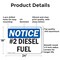 Signmission No. 2 Diesel Fuel OSHA Notice Sign, Aluminum, 24in W x 18in L, 2PK OS-2PACK-NS-A-1824-L-15196 - alternate 3